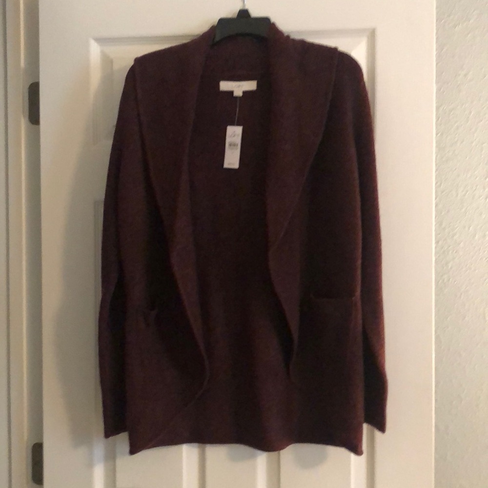 Shawl Collar Pocket Open Cardigan